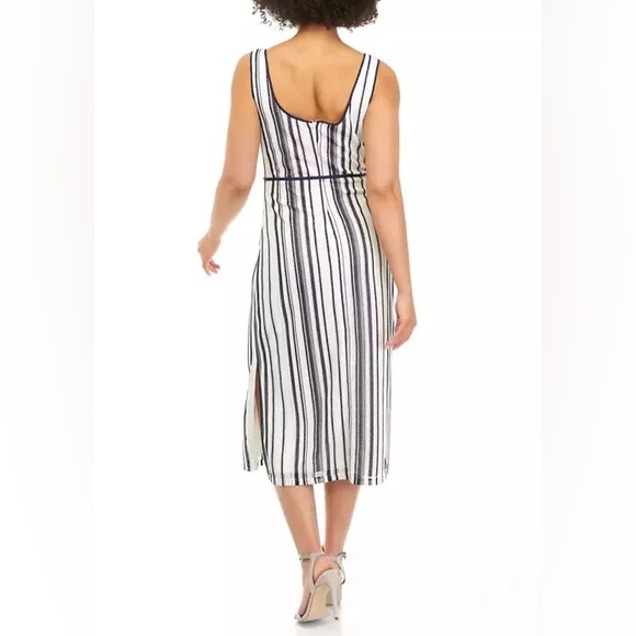 Sam Edelman Crochet and Striped with Tie Waist - Midi Dress Size S - Picture 7 of 8